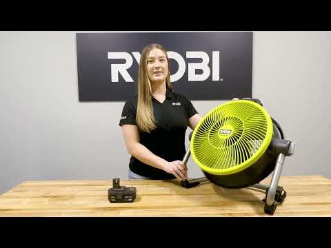 18V ONE+ HYBRID WHISPER SERIES 14″ AIR CANNON FAN | RYOBI