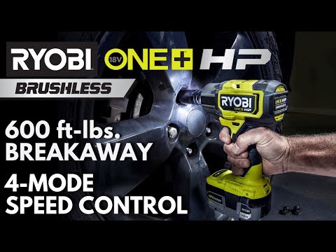 18V ONE+ HP BRUSHLESS 4-MODE 1/2″ IMPACT WRENCH KIT | RYOBI