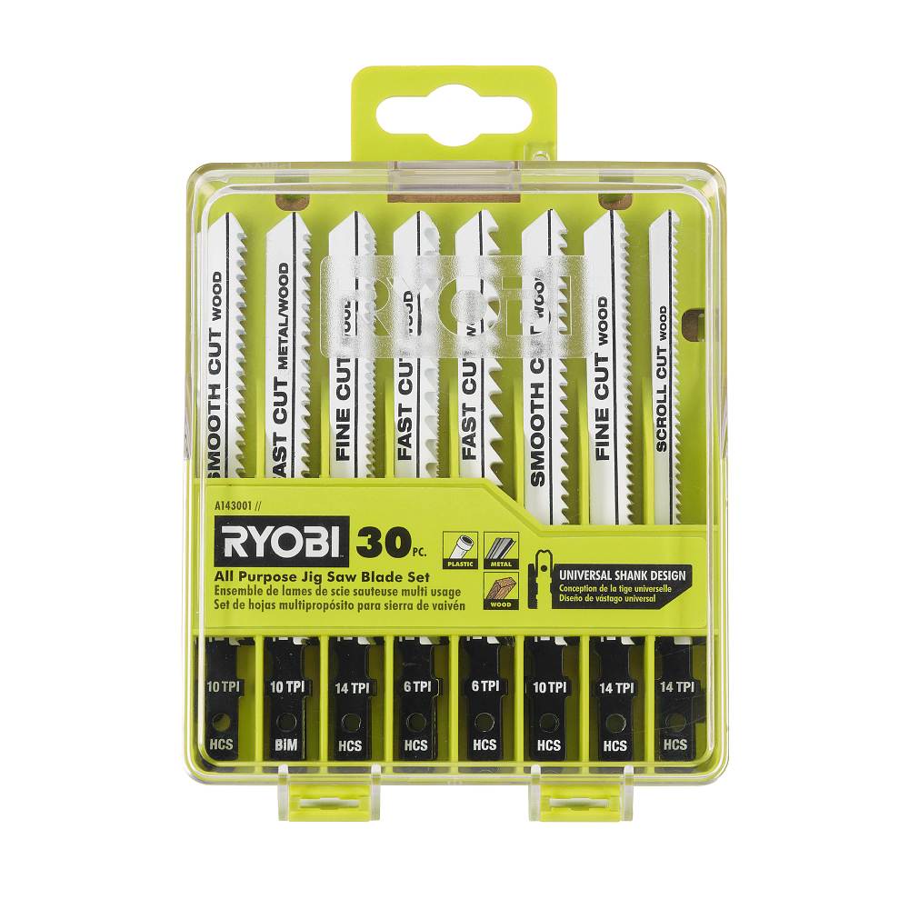 30 PC. ALL PURPOSE JIG SAW BLADE SET | RYOBI