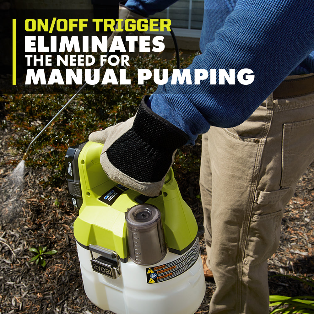 18V ONE+ 1 GALLON CHEMICAL SPRAYER KIT | RYOBI