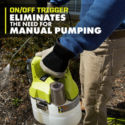 18V ONE+ 1 GALLON CHEMICAL SPRAYER KIT | RYOBI