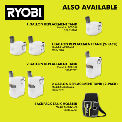 18V ONE+ 1 GALLON CHEMICAL SPRAYER KIT | RYOBI