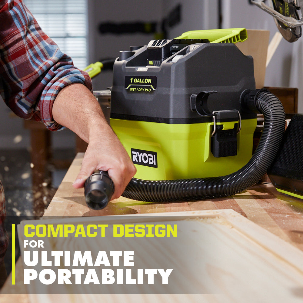 18V ONE+ 1 GALLON WET/DRY VACUUM | RYOBI
