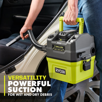 18V ONE+ 1 GALLON WET/DRY VACUUM KIT | RYOBI