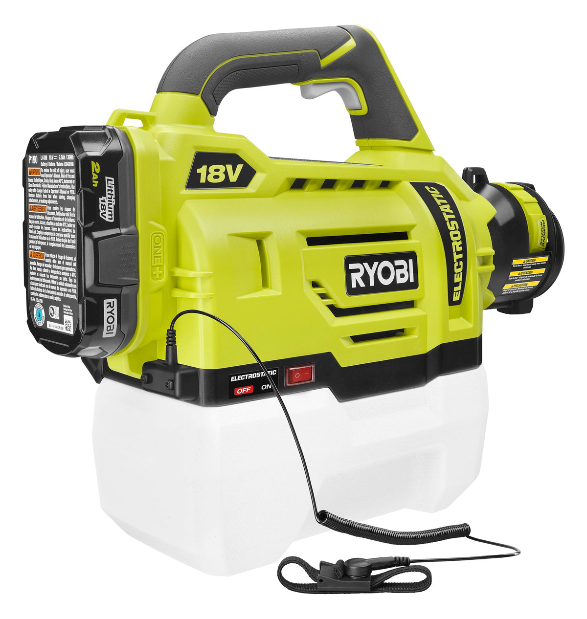 18V ONE+ 1/2 GALLON ELECTROSTATIC SPRAYER KIT | RYOBI