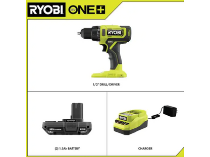 18V ONE+ 1/2″ DRILL/DRIVER KIT | RYOBI