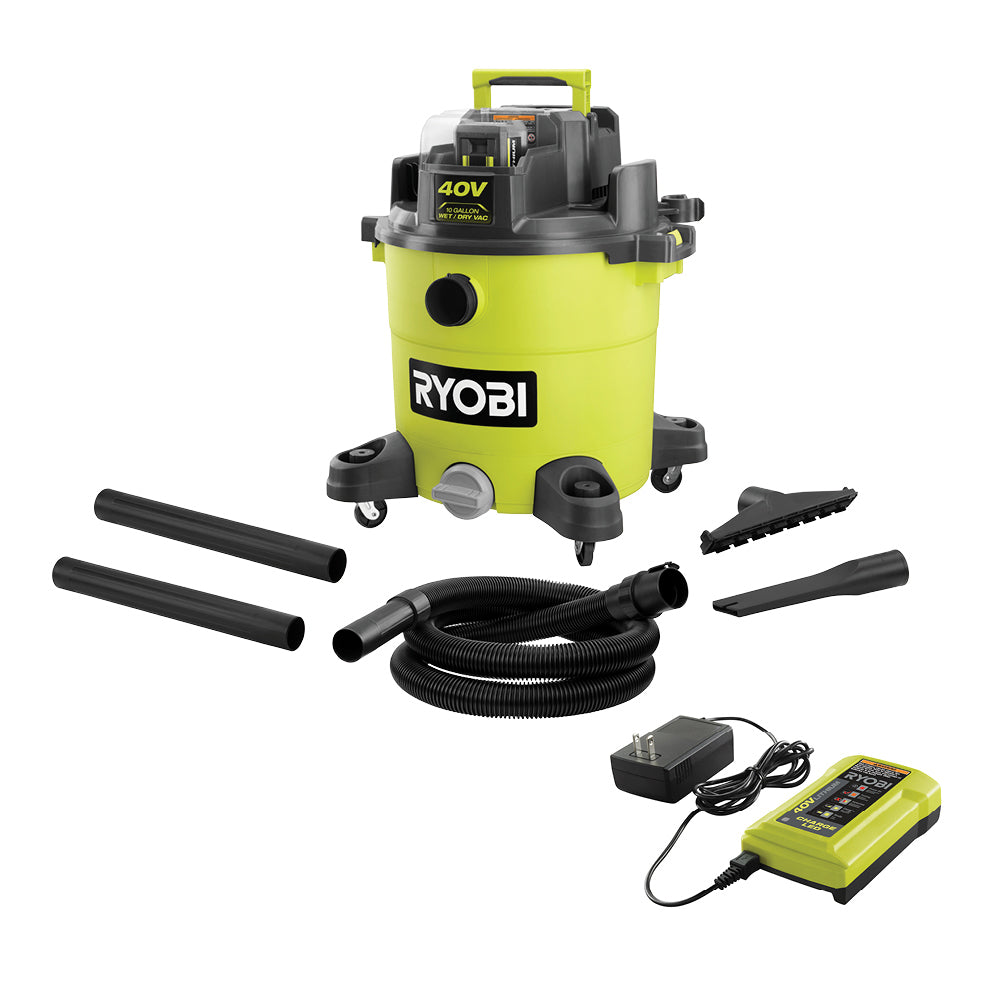 40V 10 GALLON WET/DRY VACUUM KIT | RYOBI