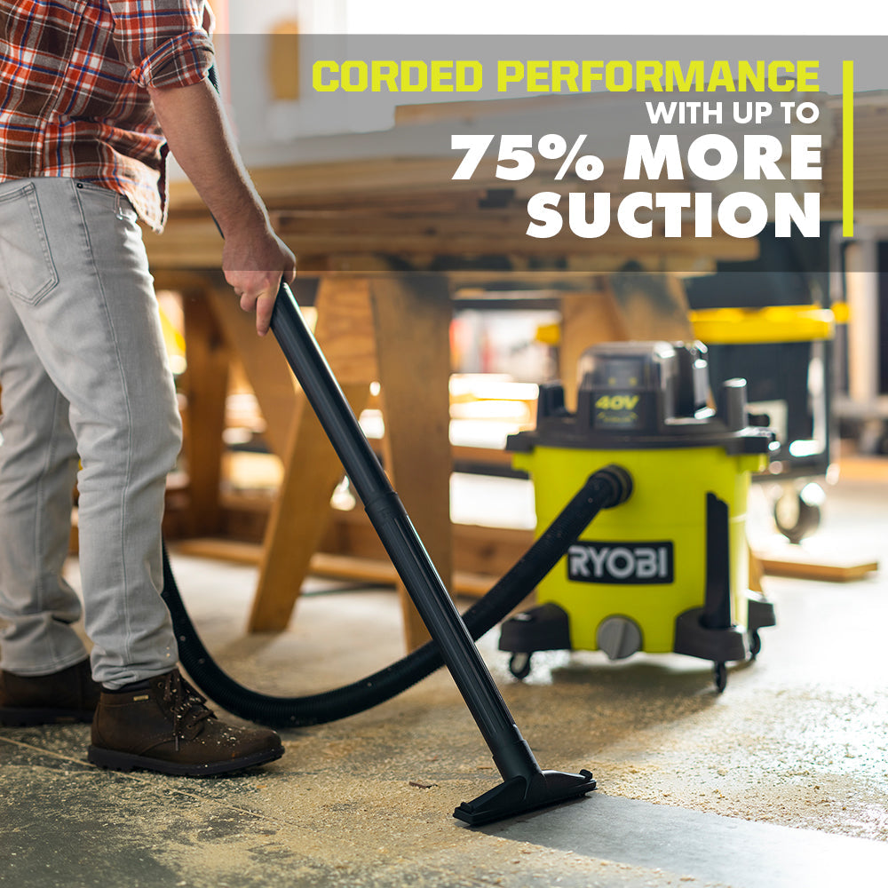 40V 10 GALLON WET/DRY VACUUM KIT | RYOBI