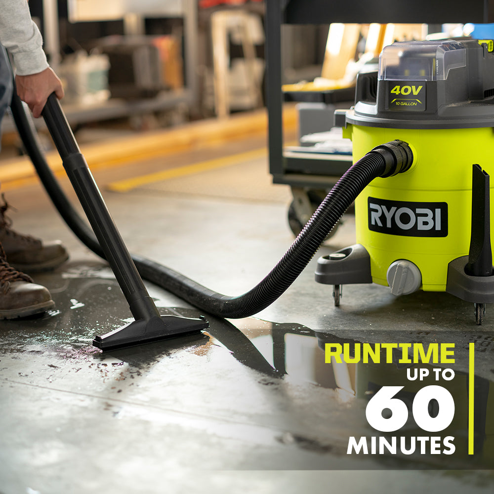 40V 10 GALLON WET/DRY VACUUM KIT | RYOBI