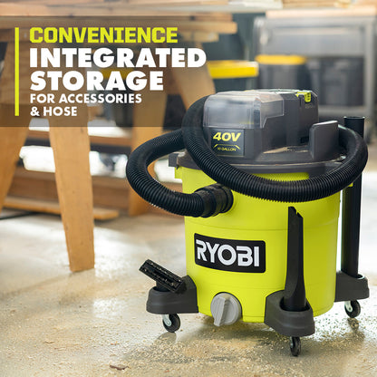 40V 10 GALLON WET/DRY VACUUM KIT | RYOBI
