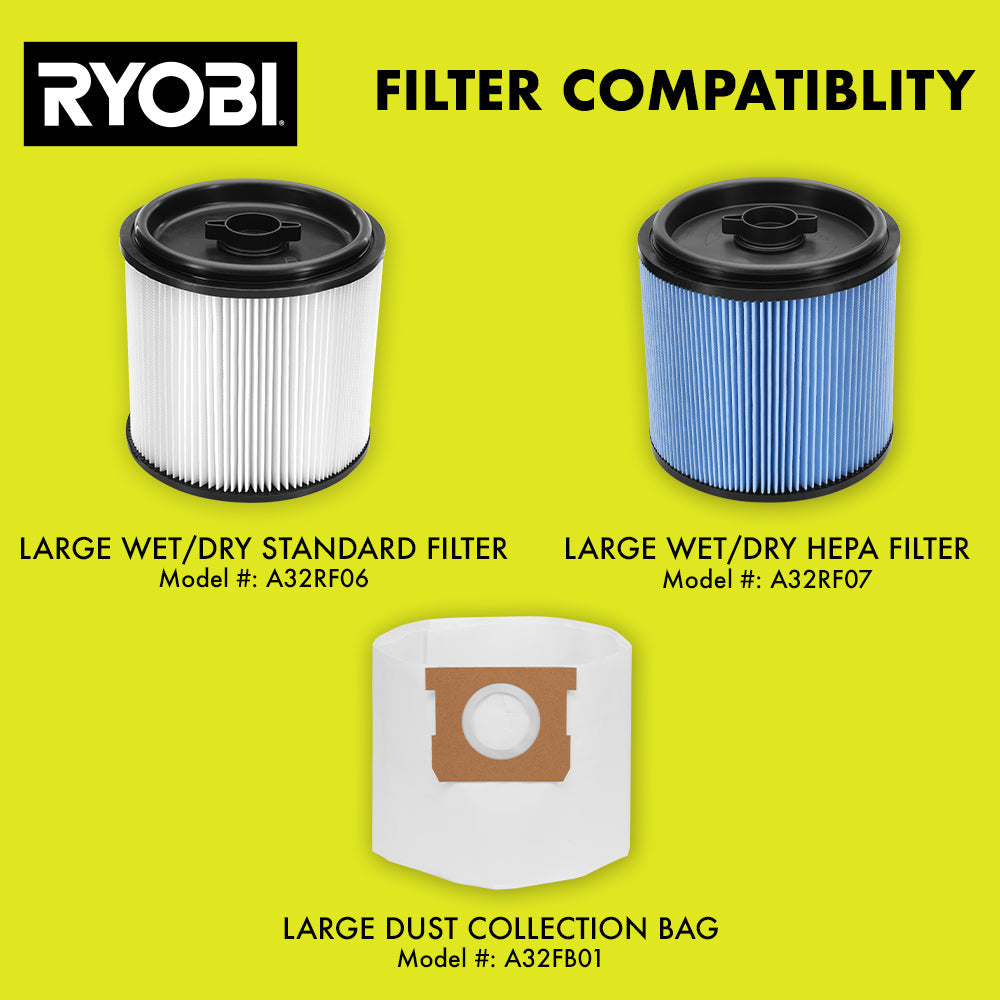 40V 10 GALLON WET/DRY VACUUM KIT | RYOBI