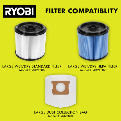 40V 10 GALLON WET/DRY VACUUM KIT | RYOBI
