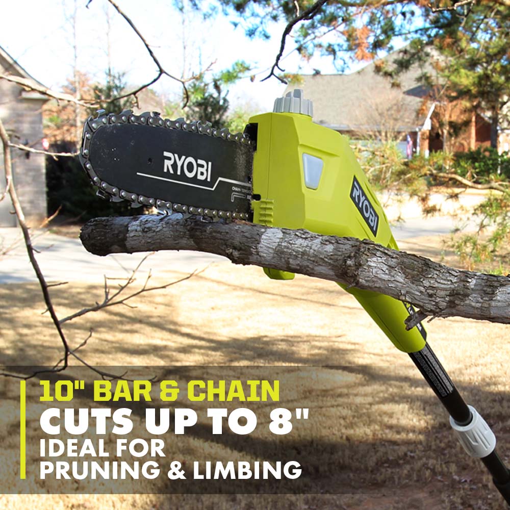 40V 10″ POLE SAW KIT | RYOBI