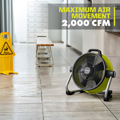 40V 14″ HYBRID AIR CANNON FAN | RYOBI