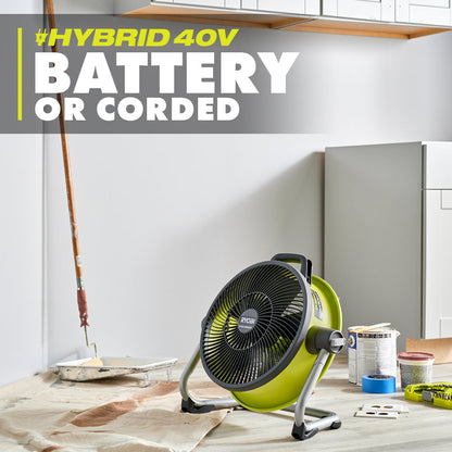 40V 14″ HYBRID AIR CANNON FAN | RYOBI