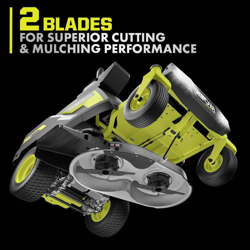80V HP BRUSHLESS 30″ LITHIUM ELECTRIC ZERO TURN RIDING MOWER KIT | RYOBI