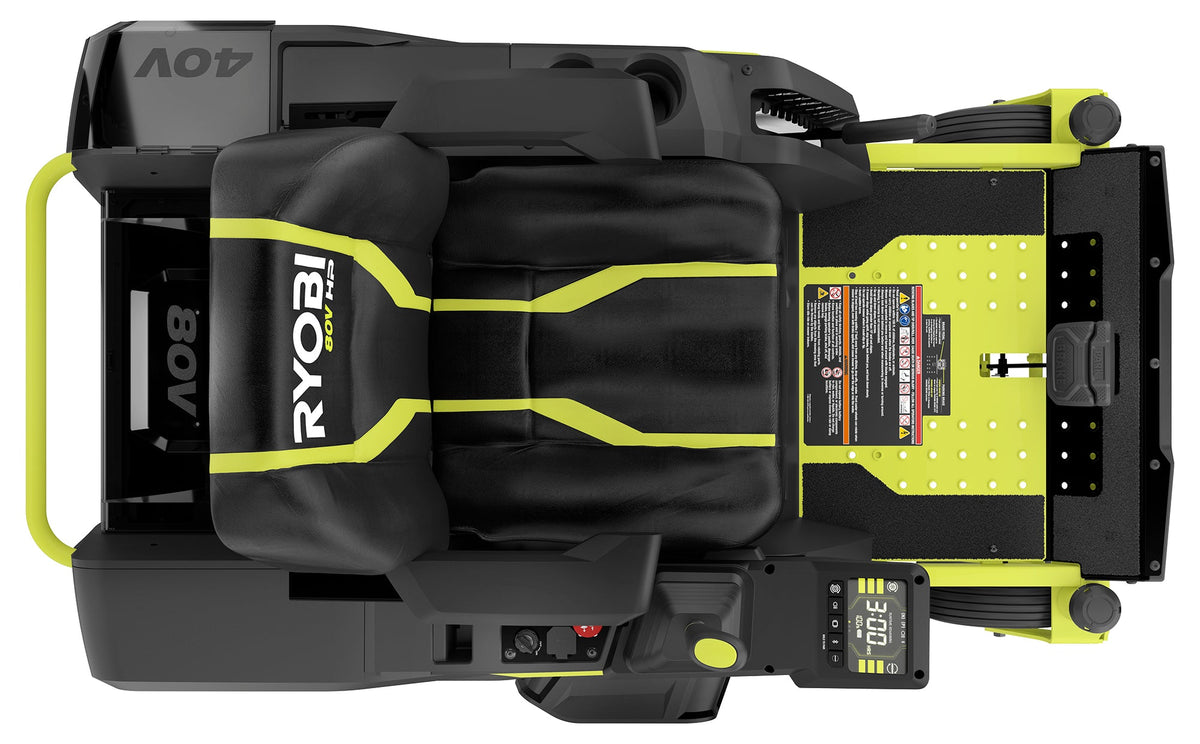 80V HP BRUSHLESS 30″ LITHIUM ELECTRIC ZERO TURN RIDING MOWER KIT | RYOBI