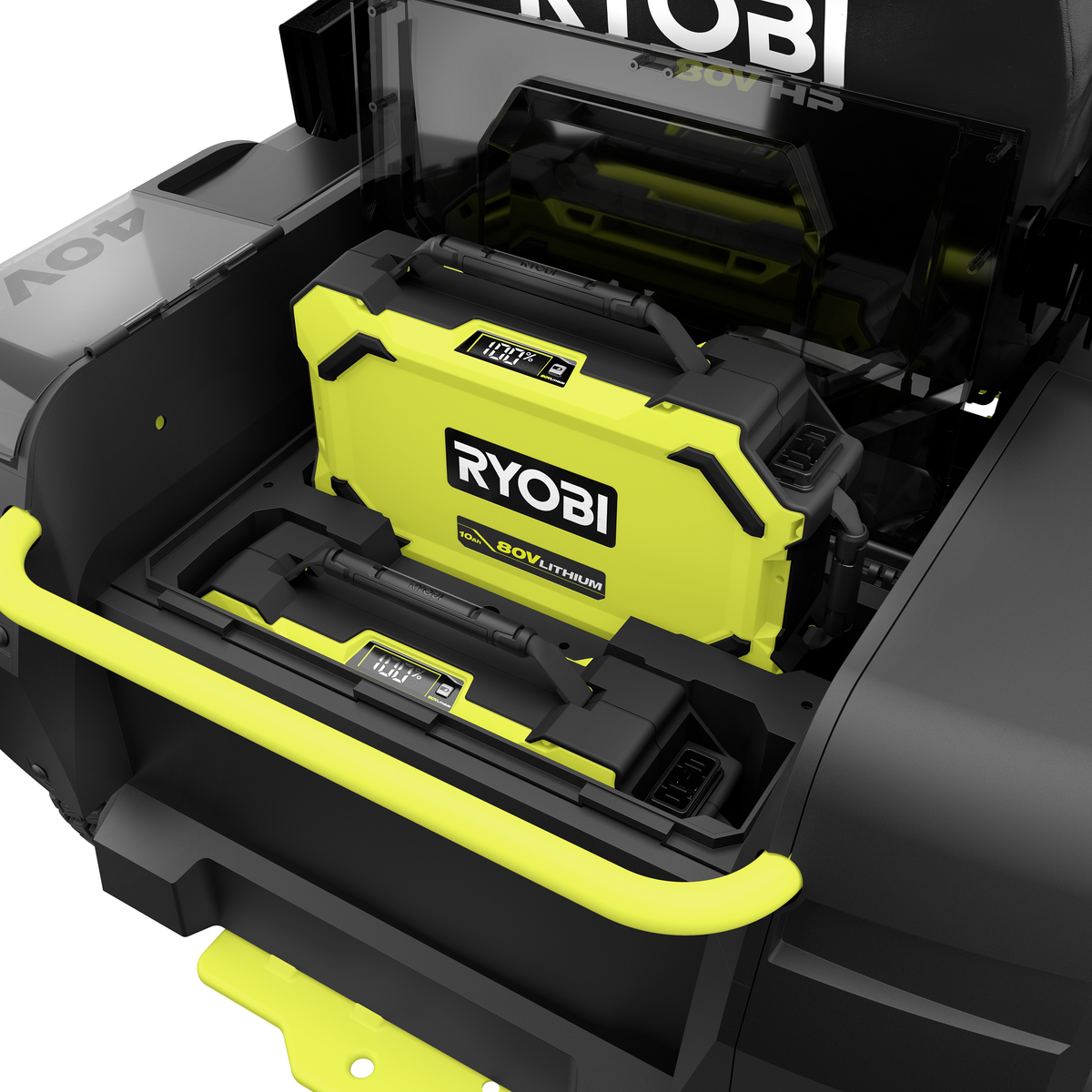 80V HP BRUSHLESS 30″ LITHIUM ELECTRIC ZERO TURN RIDING MOWER KIT | RYOBI