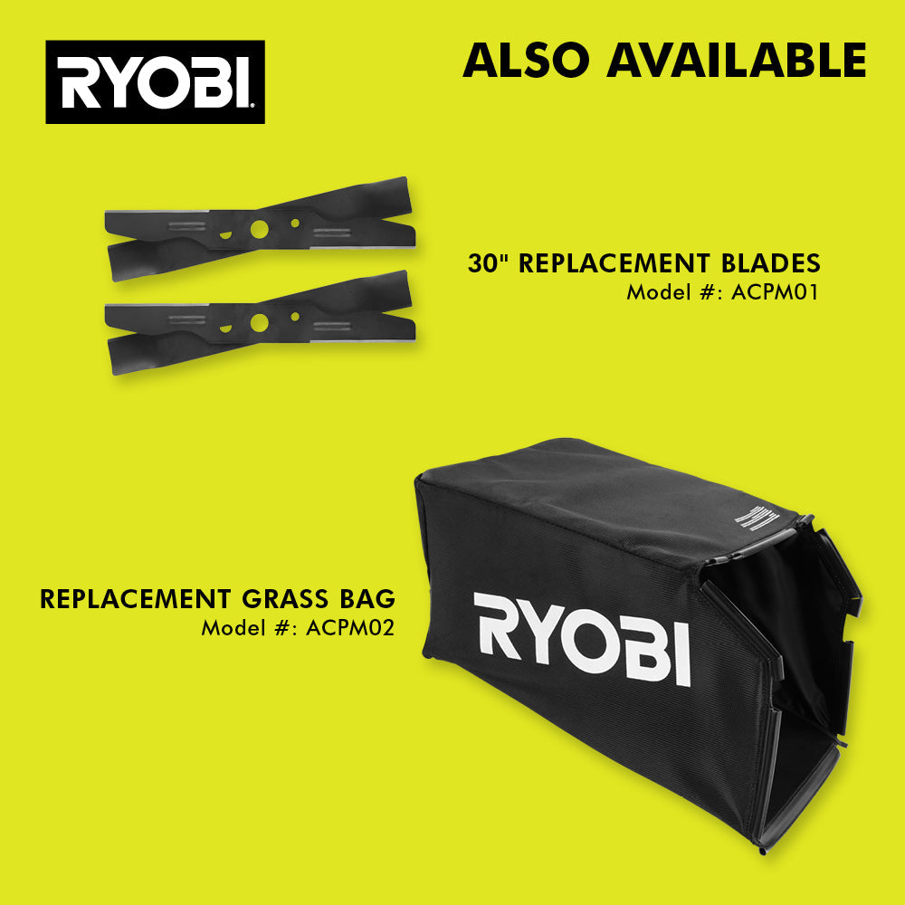 80V HP BRUSHLESS 30″ SELF-PROPELLED MULTI-BLADE MOWER KIT | RYOBI