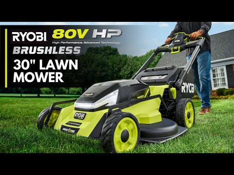 80V HP BRUSHLESS 30″ SELF-PROPELLED MULTI-BLADE MOWER KIT | RYOBI