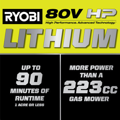 80V HP BRUSHLESS 30″ SELF-PROPELLED MULTI-BLADE MOWER KIT | RYOBI