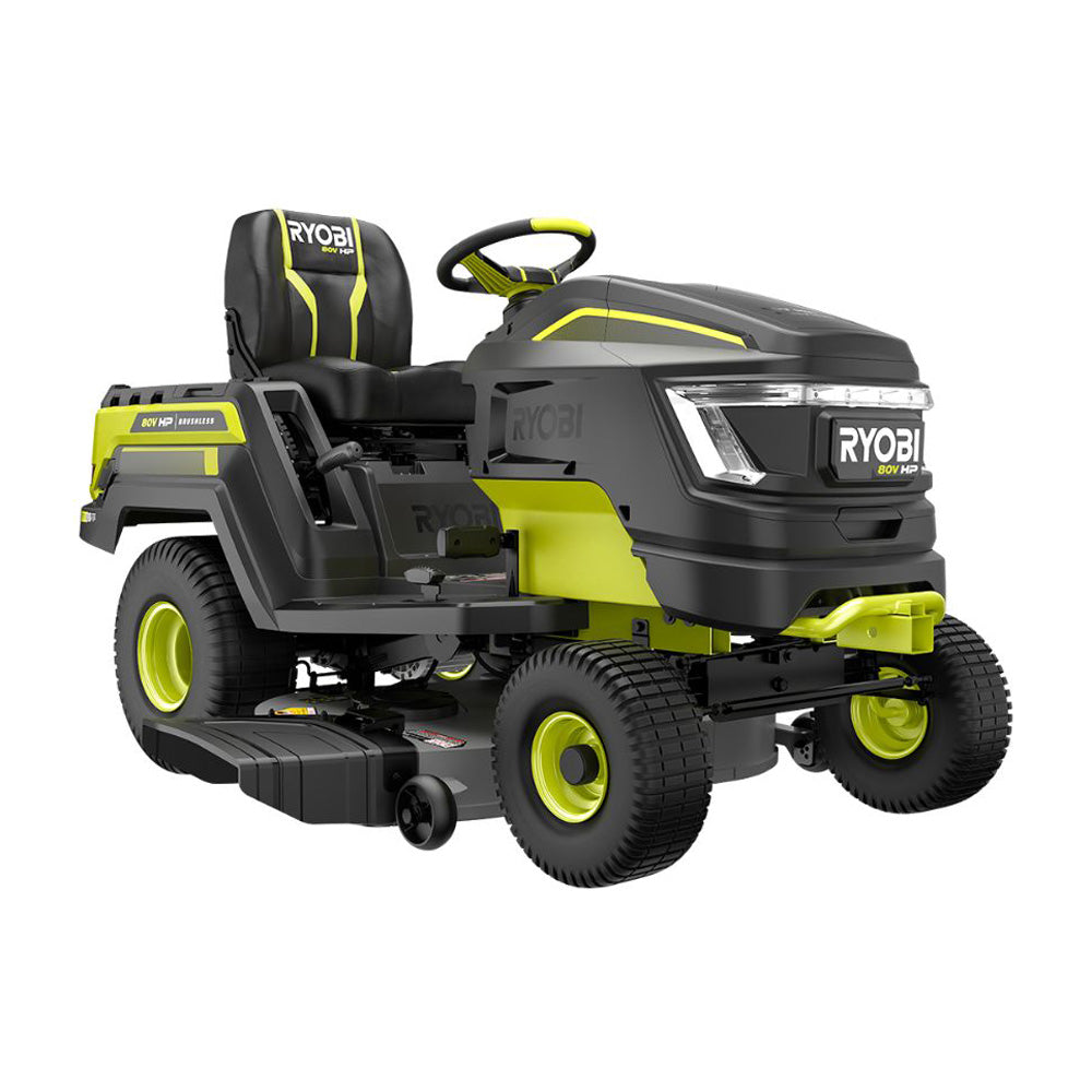 80V HP BRUSHLESS 42″ BATTERY CORDLESS ELECTRIC RIDING LAWN TRACTOR KIT | RYOBI