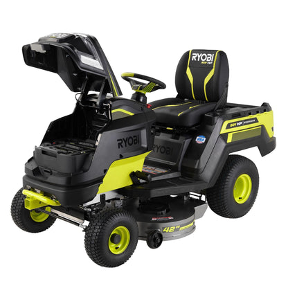 80V HP BRUSHLESS 42″ BATTERY CORDLESS ELECTRIC RIDING LAWN TRACTOR KIT | RYOBI