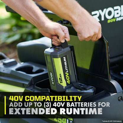 80V HP BRUSHLESS 42″ LITHIUM ELECTRIC ZERO TURN RIDING MOWER KIT | RYOBI
