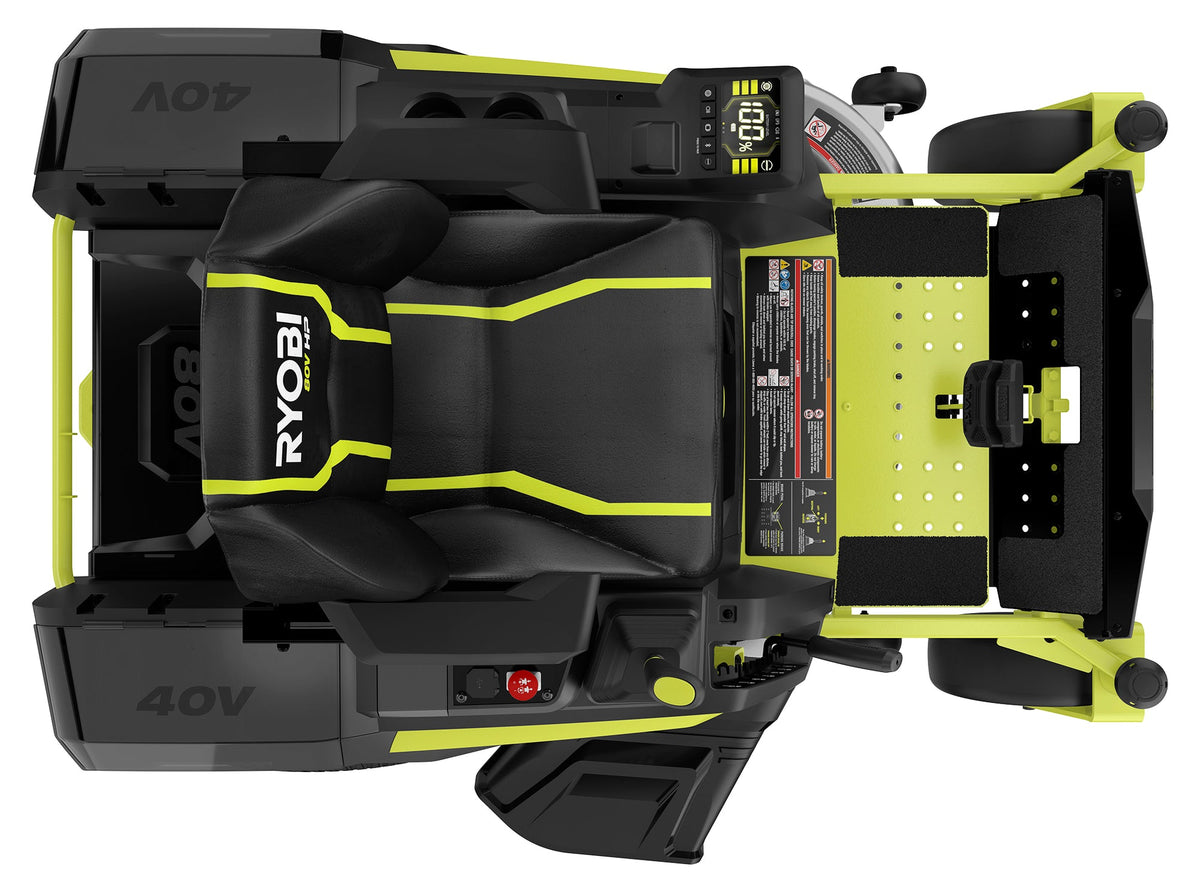 80V HP BRUSHLESS 42″ LITHIUM ELECTRIC ZERO TURN RIDING MOWER KIT | RYOBI