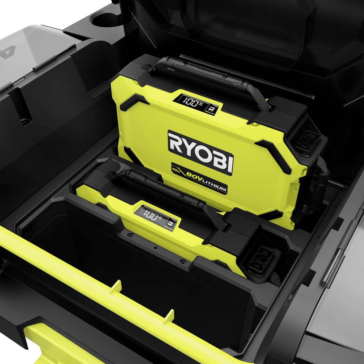 80V HP BRUSHLESS 42″ LITHIUM ELECTRIC ZERO TURN RIDING MOWER KIT | RYOBI
