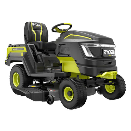 80V HP BRUSHLESS 46″ BATTERY CORDLESS ELECTRIC RIDING LAWN TRACTOR KIT | RYOBI