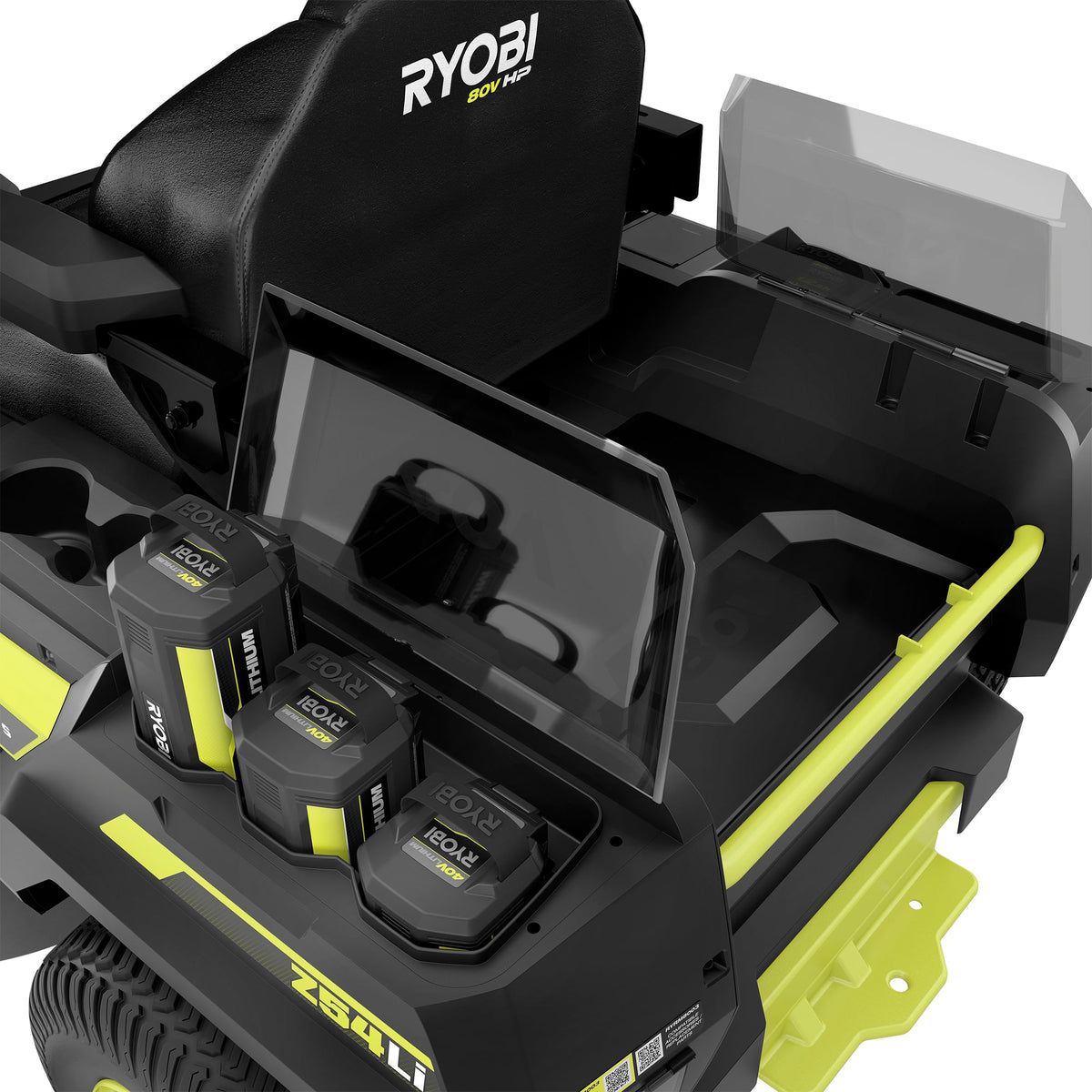 80V HP BRUSHLESS 54″ LITHIUM ELECTRIC ZERO TURN RIDING MOWER KIT | RYOBI