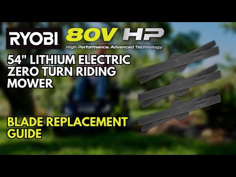 80V HP BRUSHLESS 54″ LITHIUM ELECTRIC ZERO TURN RIDING MOWER KIT | RYOBI