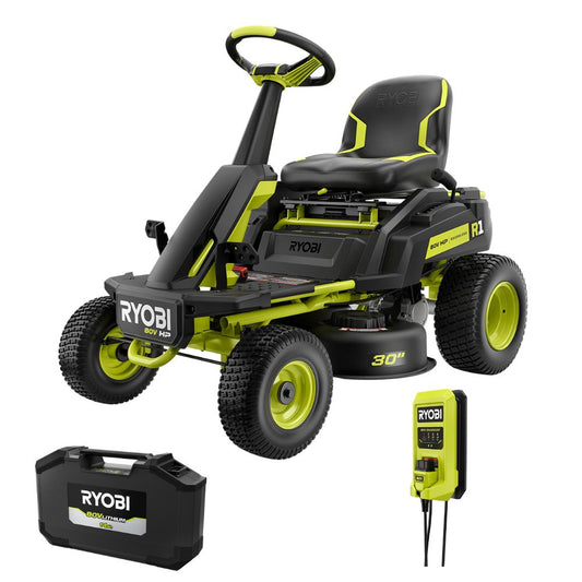 R1 80V HP BRUSHLESS 30?? RIDING LAWN MOWER KIT | RYOBI