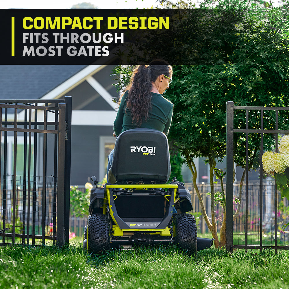R1 80V HP BRUSHLESS 30?? RIDING LAWN MOWER KIT | RYOBI