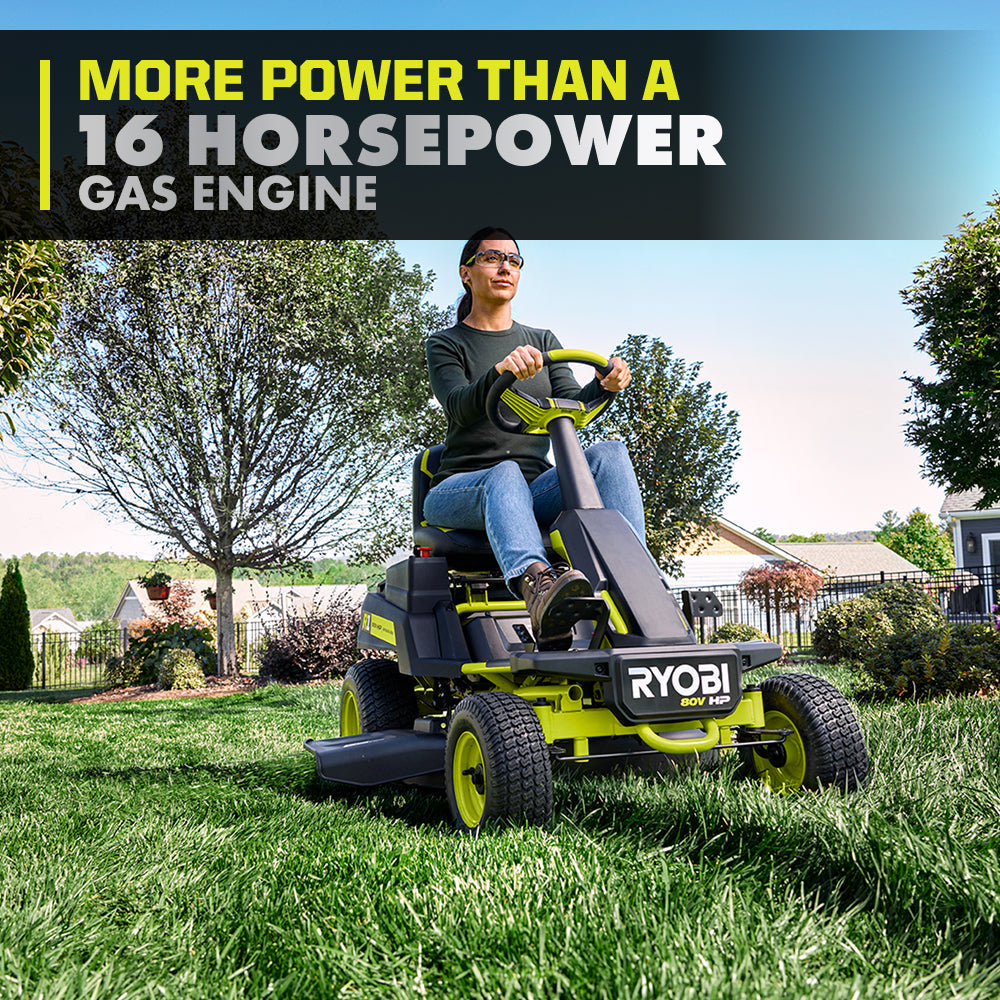 R1 80V HP BRUSHLESS 30?? RIDING LAWN MOWER KIT | RYOBI