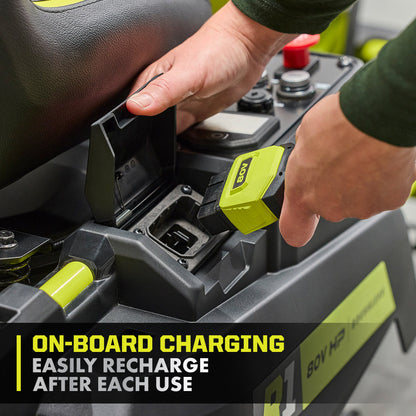 R1 80V HP BRUSHLESS 30?? RIDING LAWN MOWER KIT | RYOBI