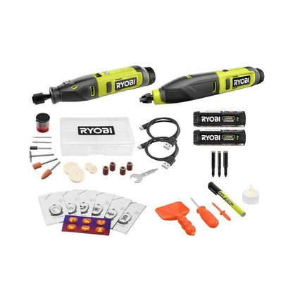 USB LITHIUM 2-TOOL COMBO KIT WITH PUMPKIN CARVING TOOLS | RYOBI