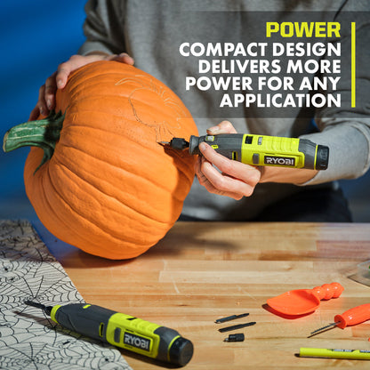 USB LITHIUM 2-TOOL COMBO KIT WITH PUMPKIN CARVING TOOLS | RYOBI