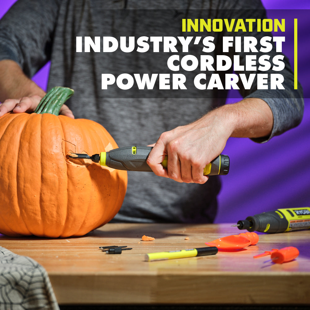 USB LITHIUM 2-TOOL COMBO KIT WITH PUMPKIN CARVING TOOLS | RYOBI