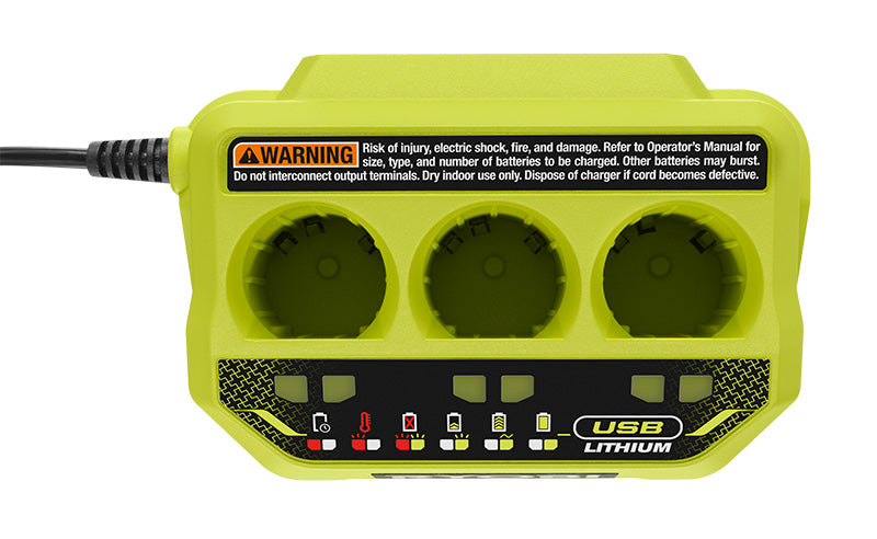 USB LITHIUM 3-PORT CHARGER | RYOBI
