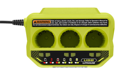 USB LITHIUM 3-PORT CHARGER | RYOBI
