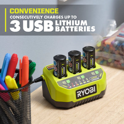 USB LITHIUM 3-PORT CHARGER | RYOBI