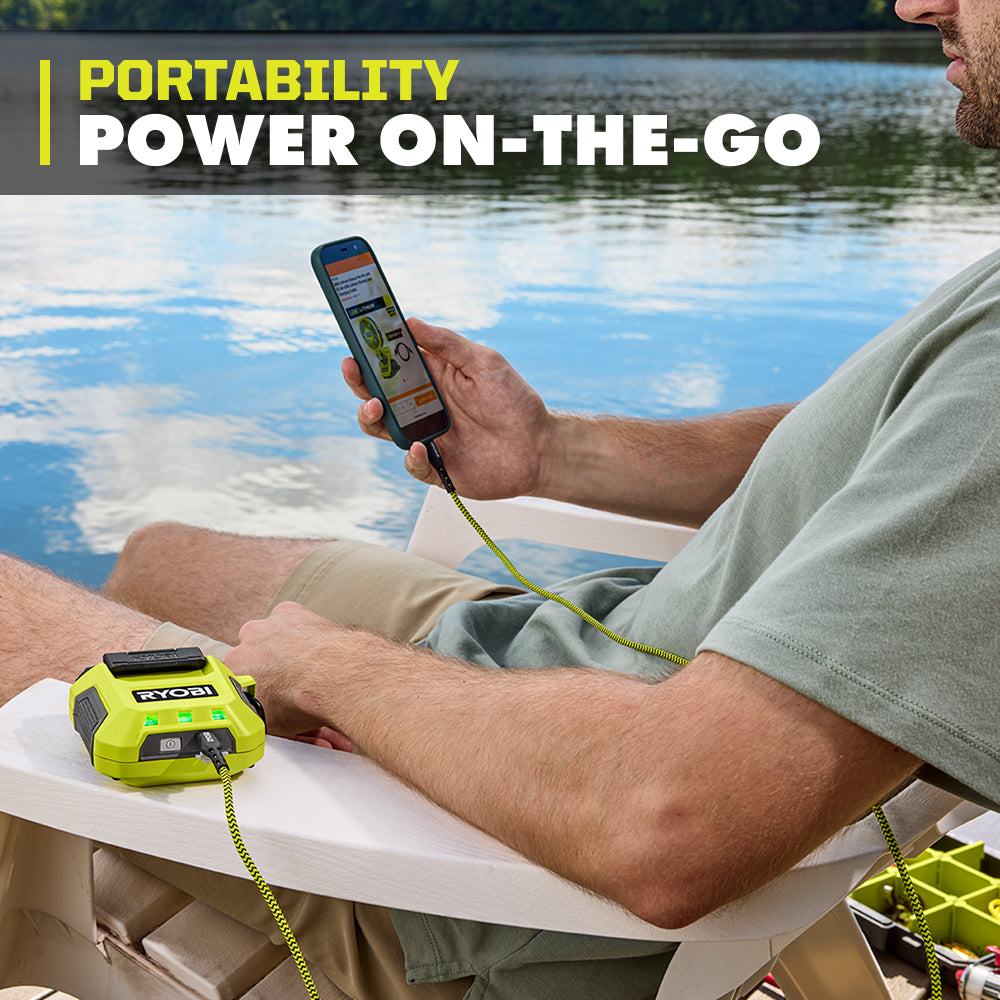 USB LITHIUM 3-PORT CHARGER & POWER SOURCE | RYOBI