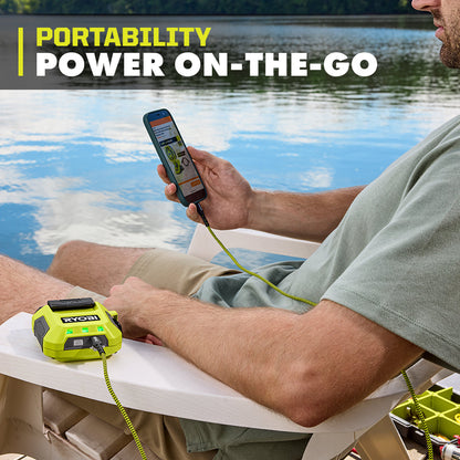 USB LITHIUM 3-PORT CHARGER & POWER SOURCE | RYOBI