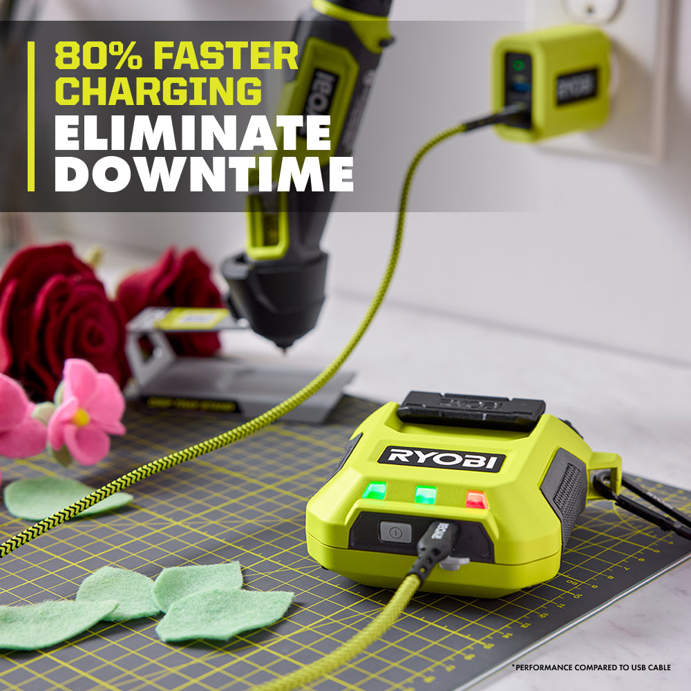USB LITHIUM 3-PORT CHARGER & POWER SOURCE | RYOBI