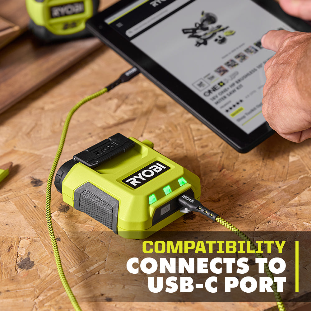 USB LITHIUM 3-PORT CHARGER & POWER SOURCE | RYOBI