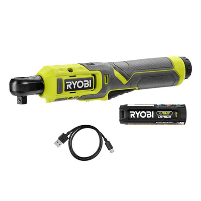 USB LITHIUM 3/8?? LIGHT DUTY RATCHET KIT | RYOBI