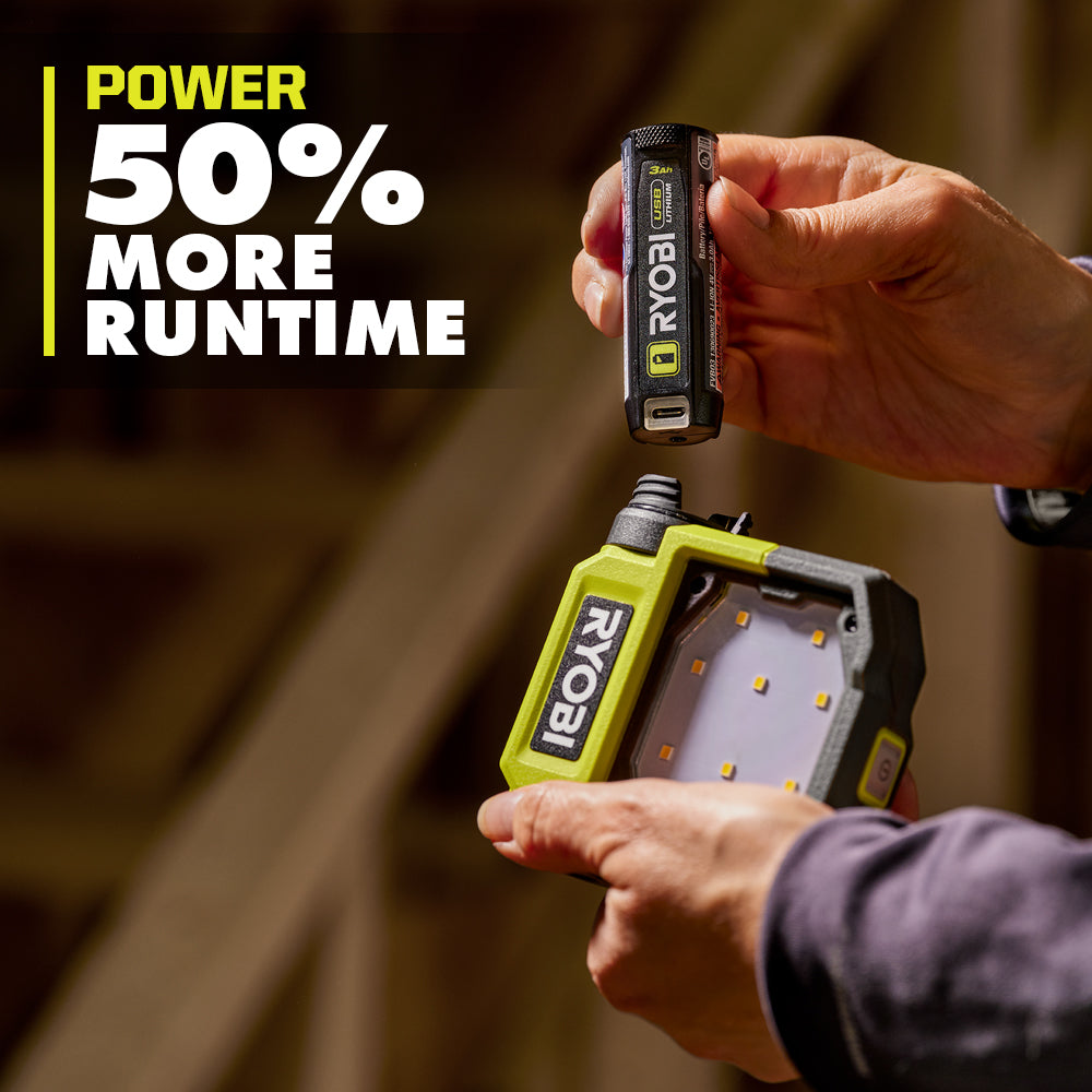 USB LITHIUM 3AH LITHIUM RECHARGEABLE BATTERY (2-PACK) | RYOBI