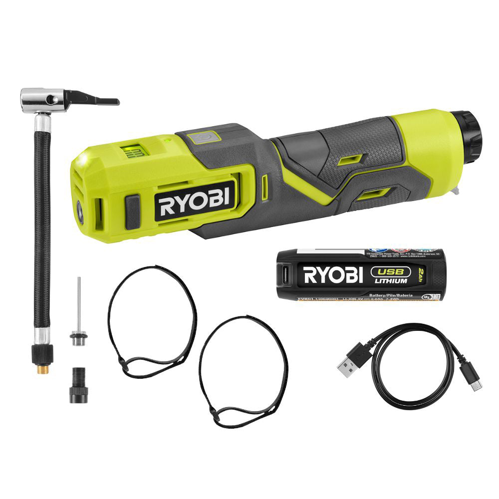 USB LITHIUM BIKE & BALL PUMP KIT | RYOBI